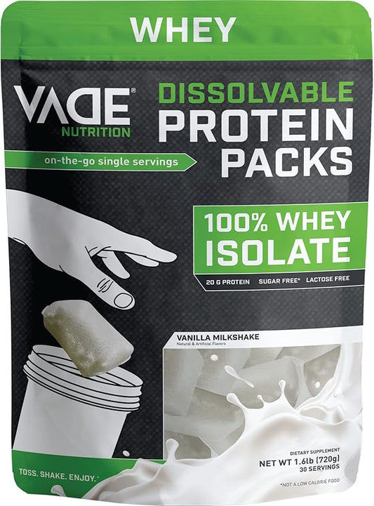VADE Nutrition Dissolvable Protein Packs 100% Whey 30 Packets
