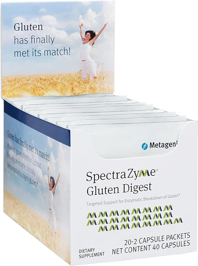 Metagenics SpectraZyme Gluten Digest 40 Capsules 20 Servings