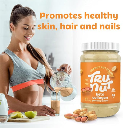 Tru-Nut Keto Collagen Protein Powder (Peanut 10.6 oz)