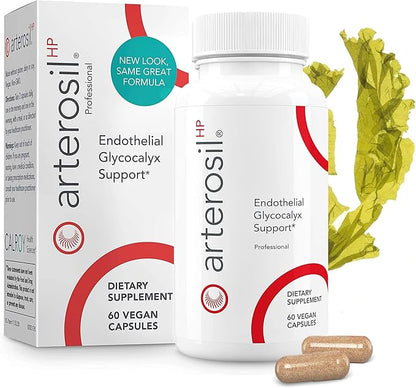 Arterosil HP Professional - Endothelial Glycocalyx Support - Heart Health Support - Artery Health Support - Circulation Support – MonitumRS® Rhamnan Sulfate - Monostroma Nitidum