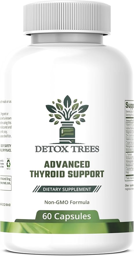 Advanced Thyroid Support – 60 Vegetable Capsules – Supports Healthy Thyroid Function, Energy, and Metabolism