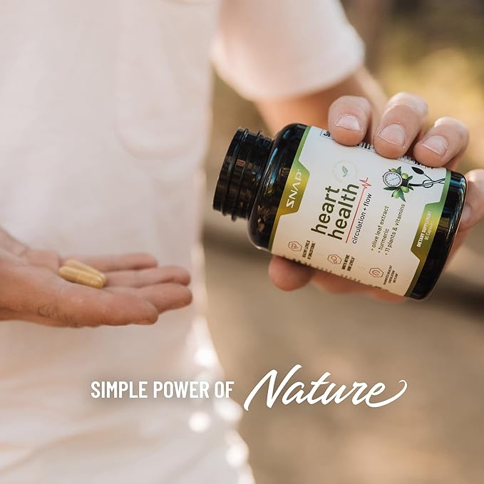 Snap Supplements Heart Health Supplements and 90 Capsules