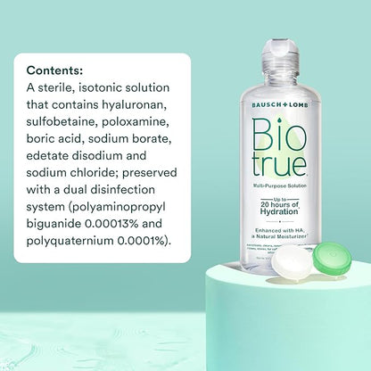 Biotrue Contact Lens Solution, Multi-Purpose Solution 4 FL