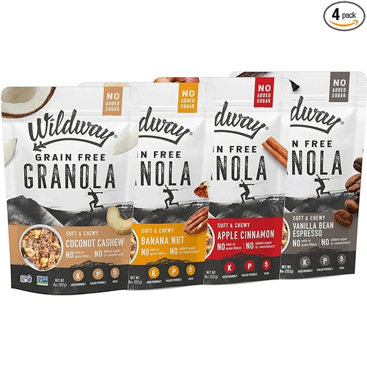 Wildway Keto Granola 8 oz, 4 Pack