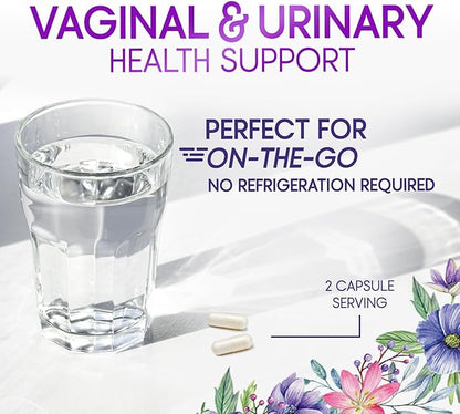 Probiotics for Women's Digestive Health, 50 Billion CFU for Vaginal pH, Gut Health & Immune Support, Daily Probiotic Supplement for Feminine Health, 5 Strains, Gluten Free - 60 Capsules