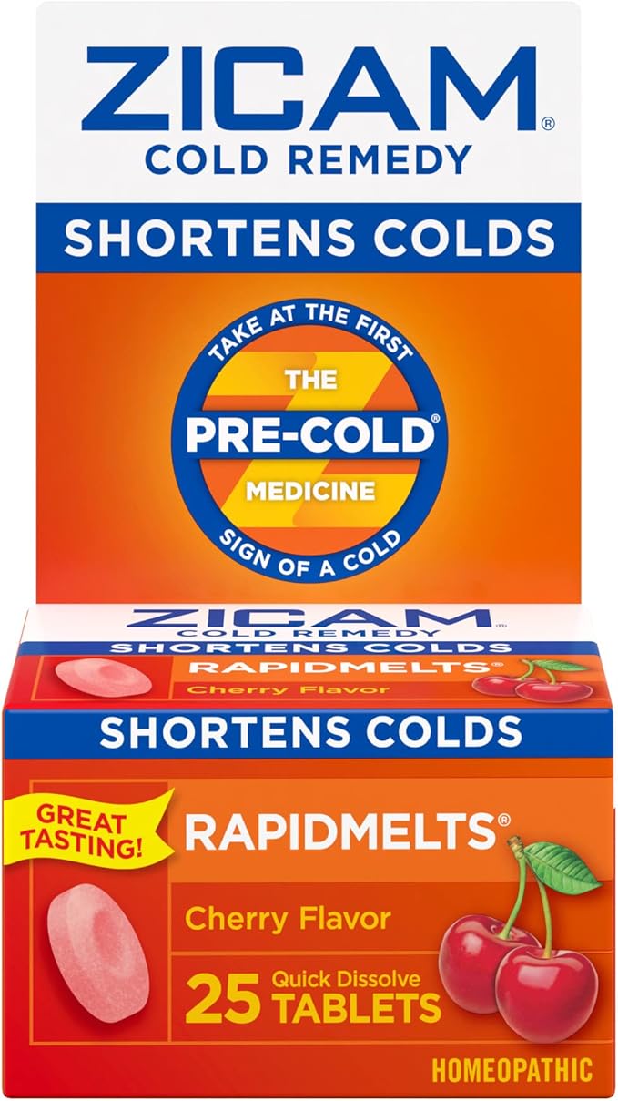 Zicam Cold Remedy Cherry Zinc Rapidmelts 25 Count 20 Count