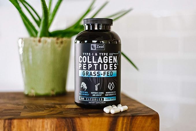 Zeal Naturals Collagen Peptides Collagen Pills (360 Capsules)