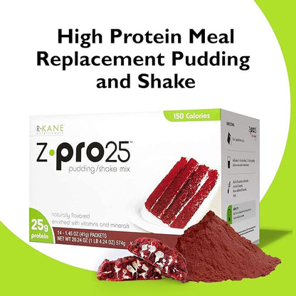 Z-Pro Red Velvet Protein Drink Mix 25g Protein 14 Packets