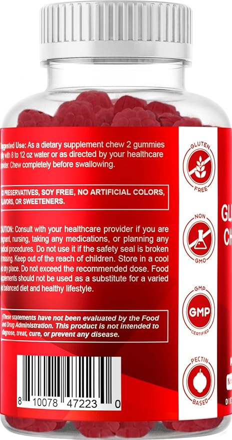 Vitamatic 2 Pack Glucosamine Chondroitin Gummies 60 Pectin