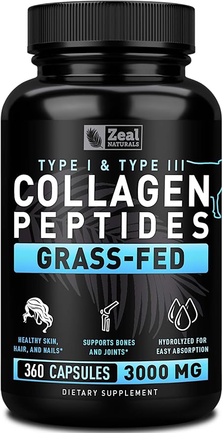 Zeal Naturals Collagen Peptides Collagen Pills (360 Capsules)