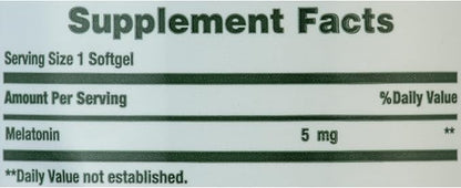 Nature's Bounty Melatonin 5mg, 90 Softgels 2)