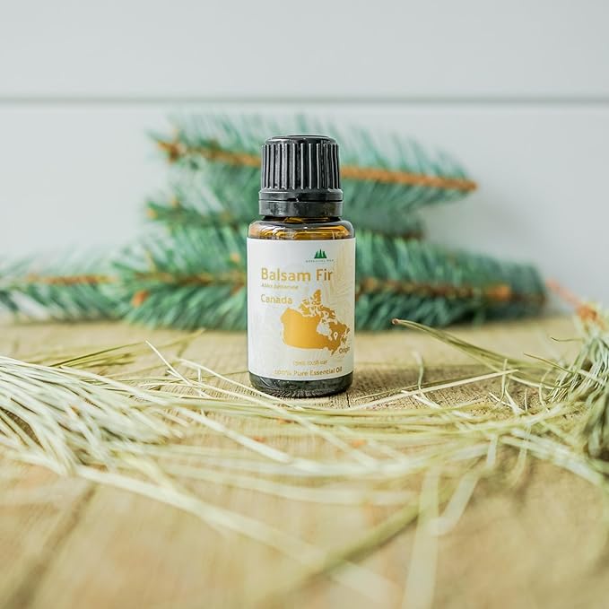 Balsam Fir Essential Oil (15ml) - Direct from Our Farm Partner in Canada - Essential Oils for Home, Humidifier, or Aromatherapy | Pure Therapeutic Grade