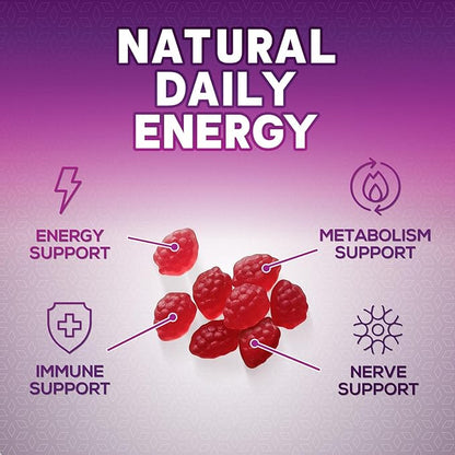 Vitamin B12 Energy Gummies 4500mcg Chewable B-12 Gummy 60 Gummies