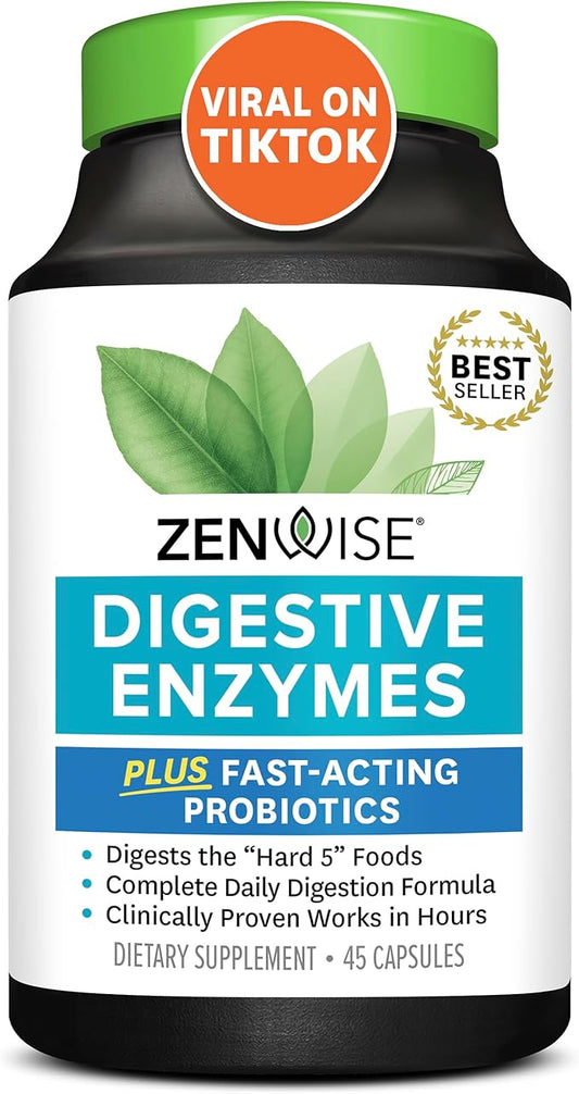 Zenwise Health Digestive Enzymes for Gut Health -45 CT