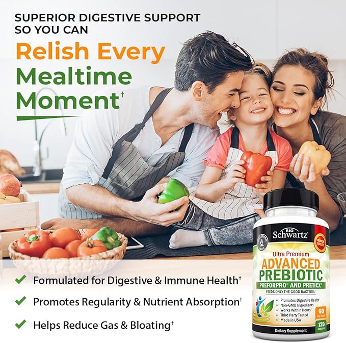 Prebiotics for Advanced Gut Health -120 Capsules