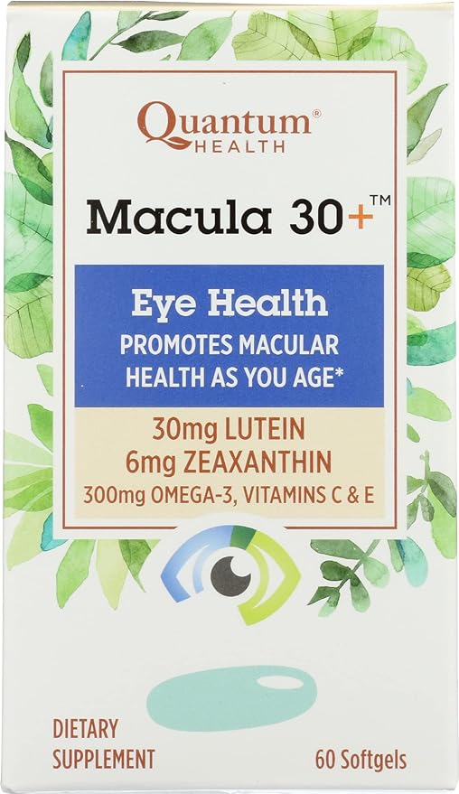 Quantum Health Macula 30+, Eye Health 60 Softgels