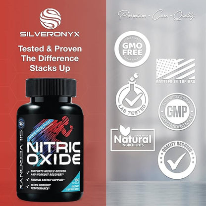 Extra Strength Nitric Oxide Supplement L 3X Strength 180 Capsules