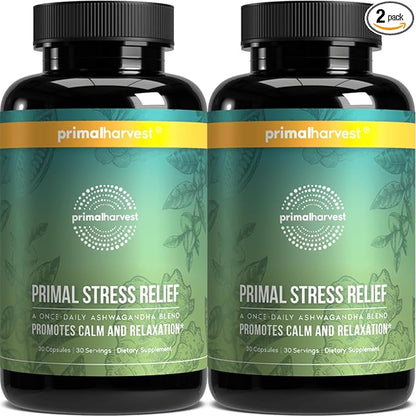 Primal Harvest Stress Relief Supplement 30 Capsules