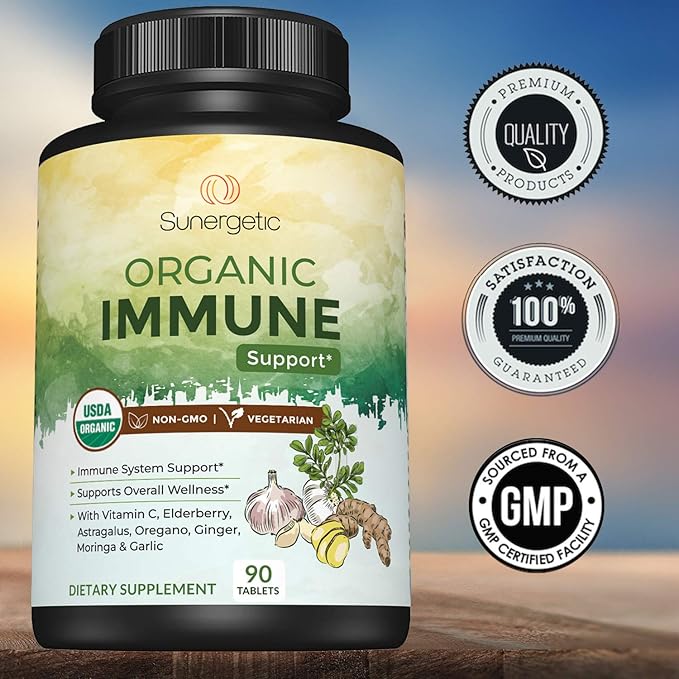 USDA Organic Immune Support Supplement – 90 Immune