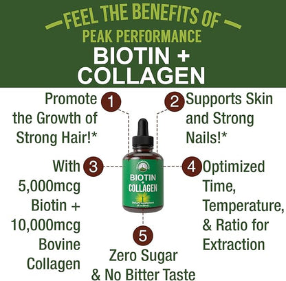 Liquid Collagen for Women and Men 2-in-1 Oral 10,000 mcg 5,000 mcg