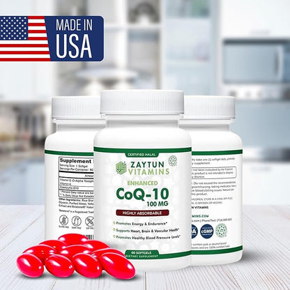 Zaytun CoQ10 Highly Absorbable, Heart Health 60 Mini