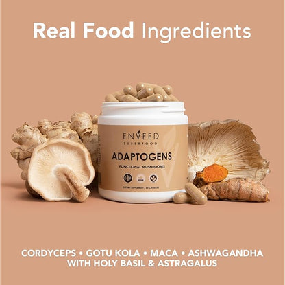 Enveed Superfoods ADAPTOGENS 100% Natural Ingredients—30 Servings