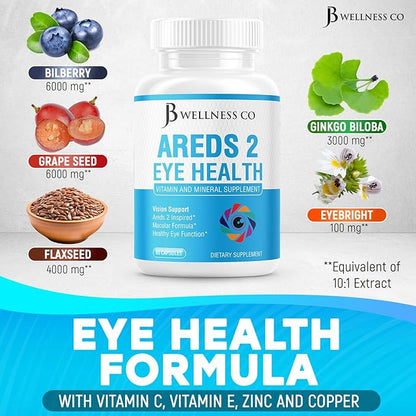 JB WELLNESS AREDS 2 Eye Vitamin 60 Count