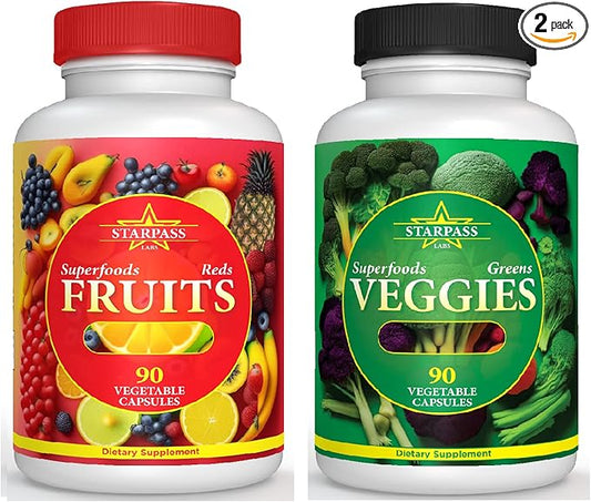 Vegetarian Balance of Superfoods Reds Fruits 90 Fruits, 90 Veggies