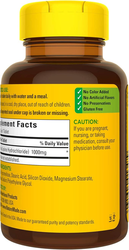 Nature Made Extra Strength L-Lysine 1000 60 Count