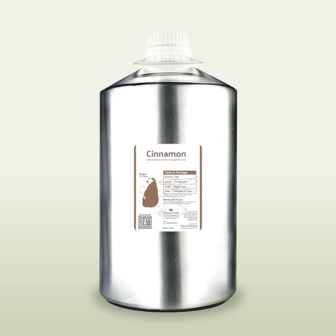 Cinnamon Oil - Direct from Farm in Sri Lanka - Bulk Essential Oils - for Diffuser-Aromatherapy Scented Oils (25LBS)