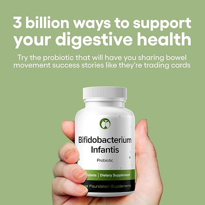Bifidobacterium Infantis Probiotic Supplement 240 Tablets 3 Billion CFU Probiotics for Men & Women Supports Intestinal Digestive & Gut Health Made in The USA (240, Bifidobacterium Infantis)