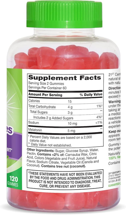 21st Century Vitajoy Melatonin Gummies, Multi, 120 Count