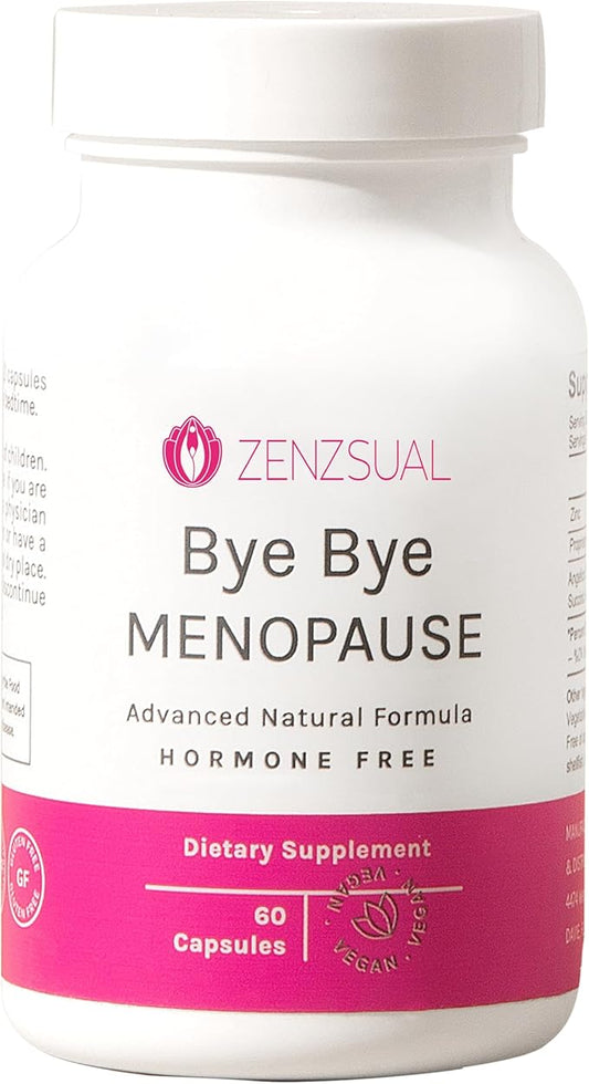 ZENZSUAL Bye Bye Menopause, 60 Capsules 100% Vegan,