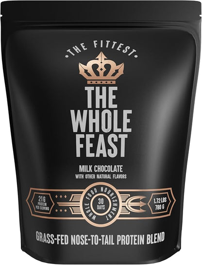 The Fittest Whole Feast Beef Protein Powder 14g Collagen, 21g Total