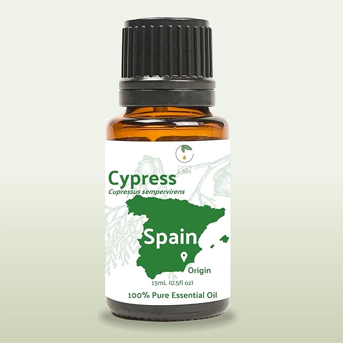 Cypress Essential Oil (15ml) - Direct from Essential Oils SL in Spain - Pure Essential Oil for Diffusers and Aromatherapy | 100% Pure Therapeutic Grade