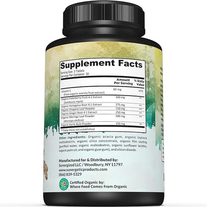 USDA Organic Immune Support Supplement – 90 Immune