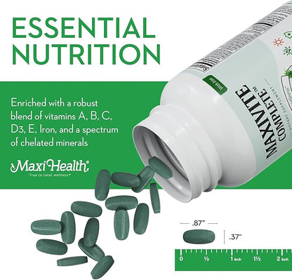 Maxi Health Complete Once Daily Vitamins B1 B2 B2 B3 B3 B6 B6 B12 B12 C D3 E (90 Tablets)