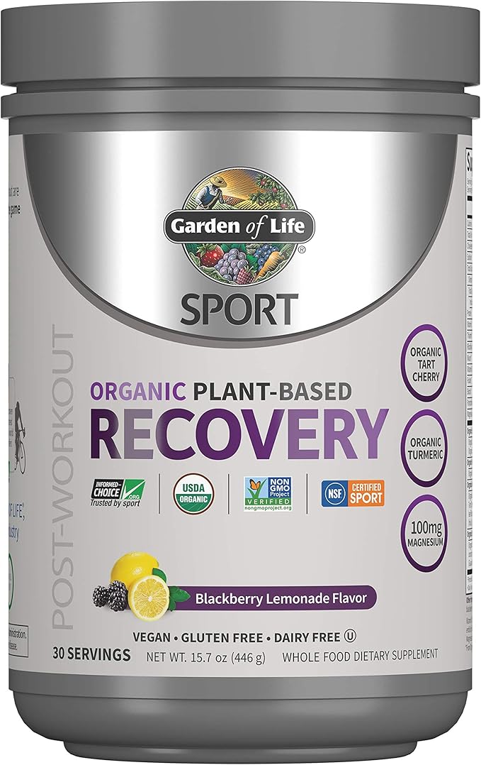 Garden of Life Sport Vegan Organic 30 Servings, 100mg Magnesium, 15.7 Oz