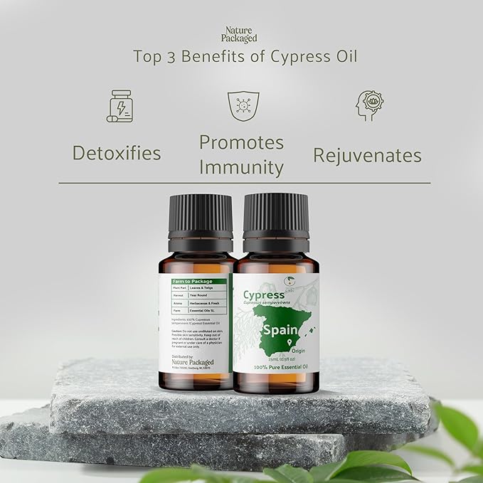 Cypress Essential Oil (15ml) - Direct from Essential Oils SL in Spain - Pure Essential Oil for Diffusers and Aromatherapy | 100% Pure Therapeutic Grade