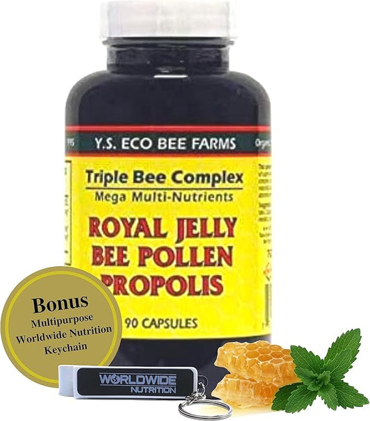 YS Organics Triple Bee Complex, Royal 90 Capsules