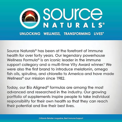 Source Naturals Wellness ZincMunity, Supports Zinc 50 mg 30 Vegetarian