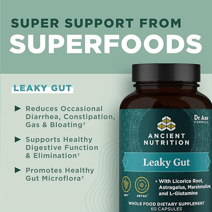 Gut Health Supplement by Ancient Nutrition 60ctFormulated with 60 Ct