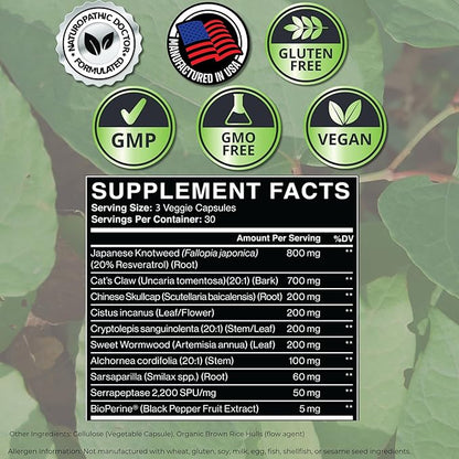 Tick Immune Support Supplement 90 Vegan