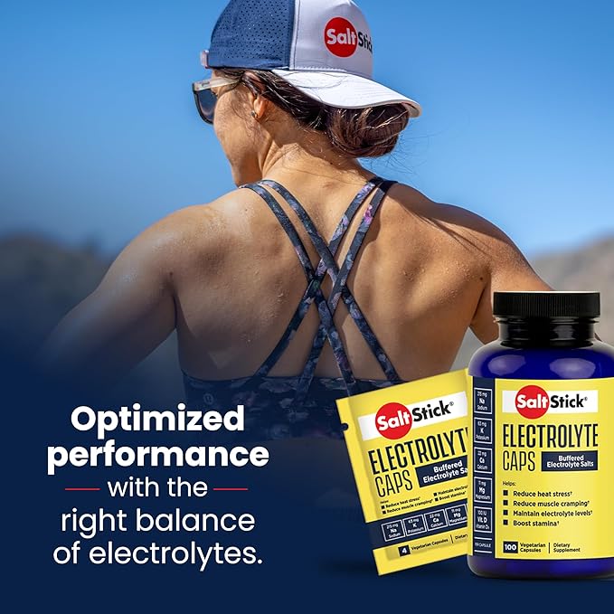 SaltStick Electrolyte Capsules with Vitamin D 100 Count