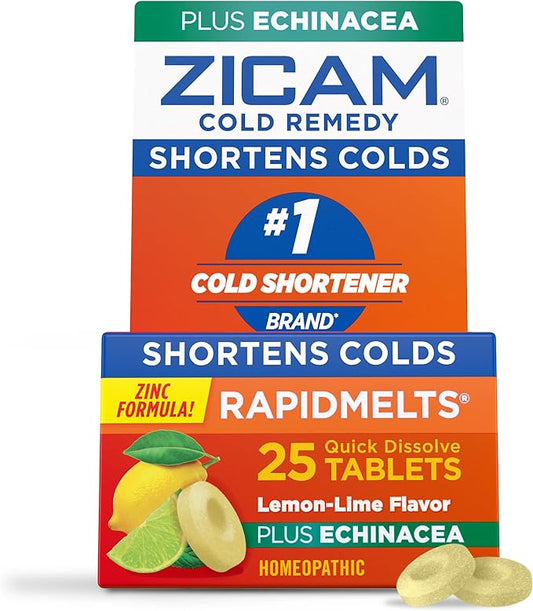Zicam Zinc Cold Remedy RapidMelts Quick-Dissolve 25ct