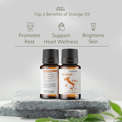 Orange Essential Oil - Direct from Citrusmade in Sicily- Pure Essential Oils for Diffusers and Aromatherapy - 100% Pure Therapeutic Grade (25LBS)