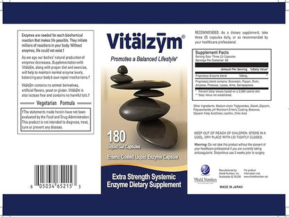Proteolytic Systemic Enzymes Liquid Gel Capsules (180 Capsules)