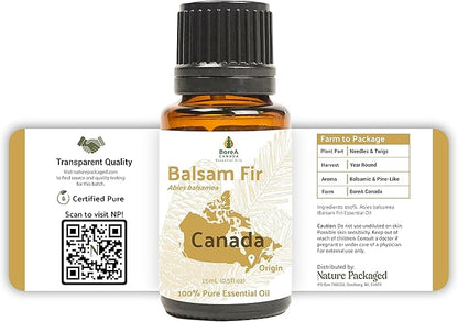 Balsam Fir Essential Oil (15ml) - Direct from Our Farm Partner in Canada - Essential Oils for Home, Humidifier, or Aromatherapy | Pure Therapeutic Grade