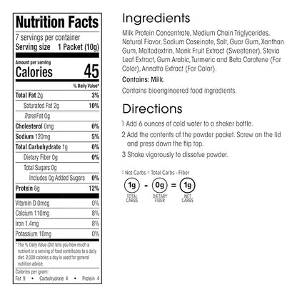 WonderSlim Keto Smoothie with C8 MCT Oil, Banana Crème, Low Carb, No Sugar, Gluten Free (7ct)