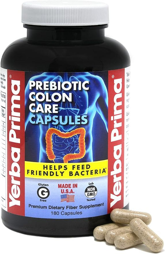 Yerba Prima Prebiotics Colon Care Fiber 180 Capsules